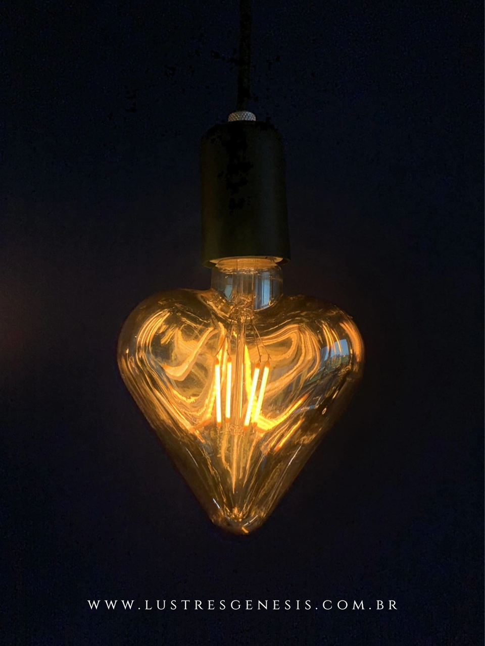 Lâmpada de Filamento de LED Heart 4W Squirrel Cage da GMH Lustres Gênesis loja online de Lustres e Iluminação Decorativa
